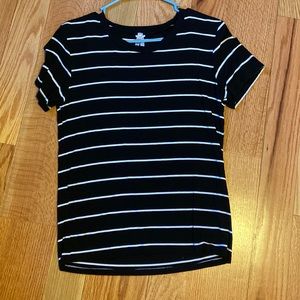Black & White Stripe Top